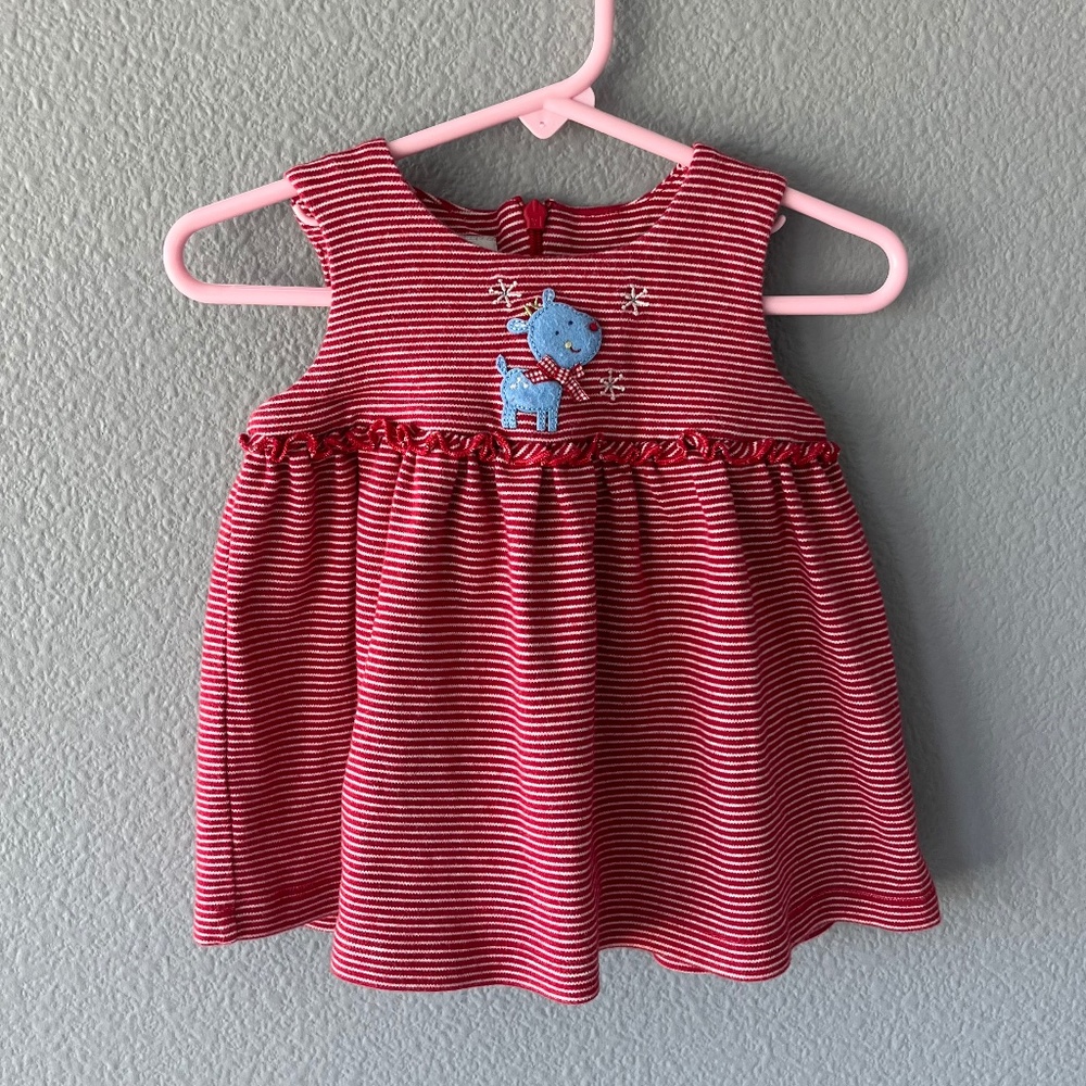 Red Holiday Dress-Baby Girl 6M
